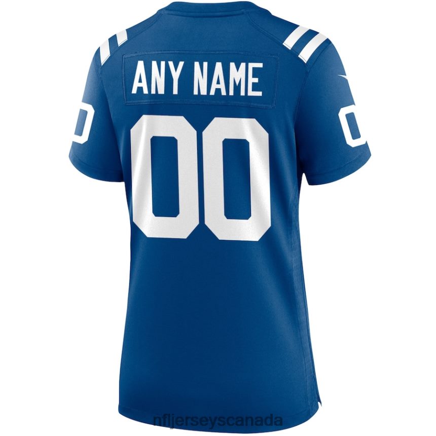 Women Nike Indianapolis Colts Royal Custom Game Jersey Clothing NFL TBXFR6849