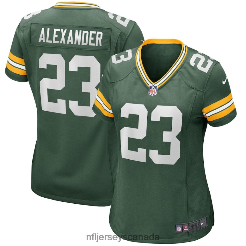 Women Nike Jaire Alexander Green Green Bay Packers Game Jersey Clothing NFL TBXFR61053
