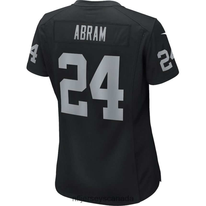 Women Nike Johnathan Abram Black Las Vegas Raiders Game Jersey Clothing NFL TBXFR64852