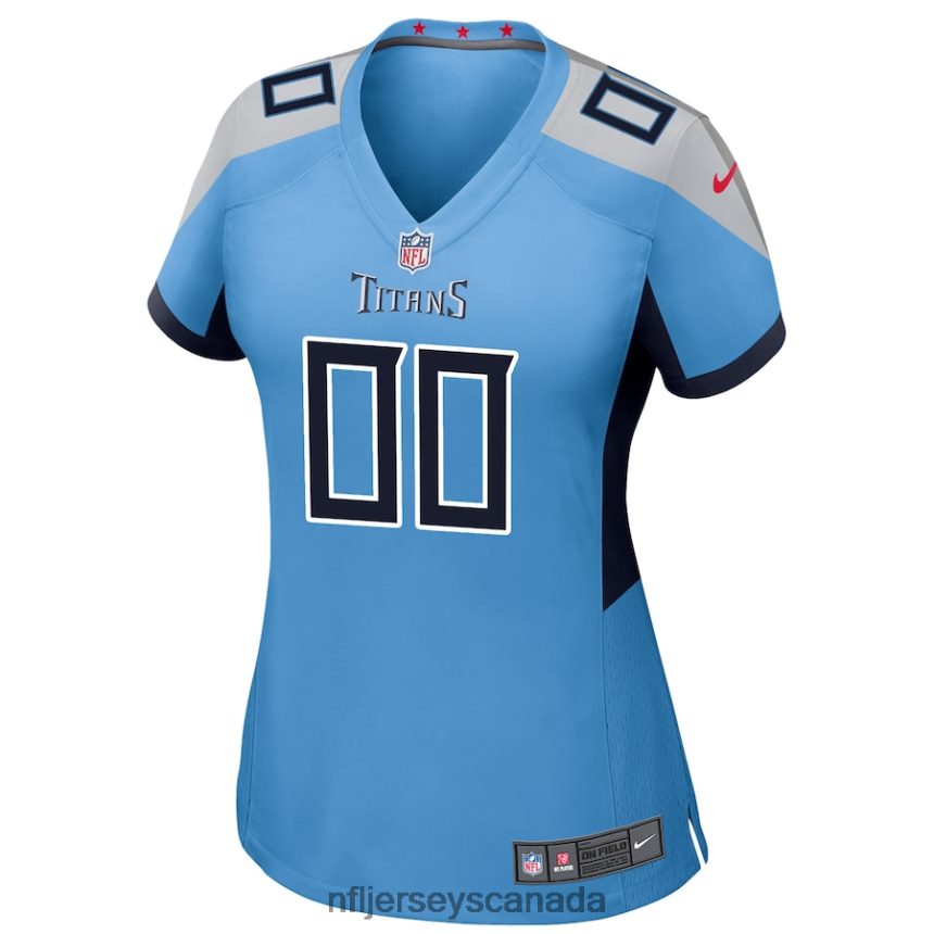 Women Nike Light Blue Tennessee Titans Alternate Custom Game Jersey Clothing NFL TBXFR61801