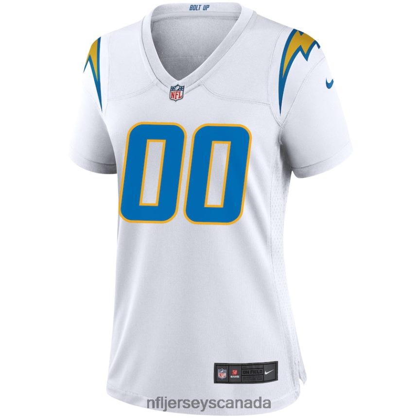 Women Nike Los Angeles Chargers White Custom Game Jersey Clothing NFL TBXFR61834