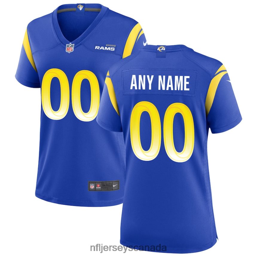 Women Nike Los Angeles Rams Royal Custom Game Jersey Clothing NFL TBXFR61109