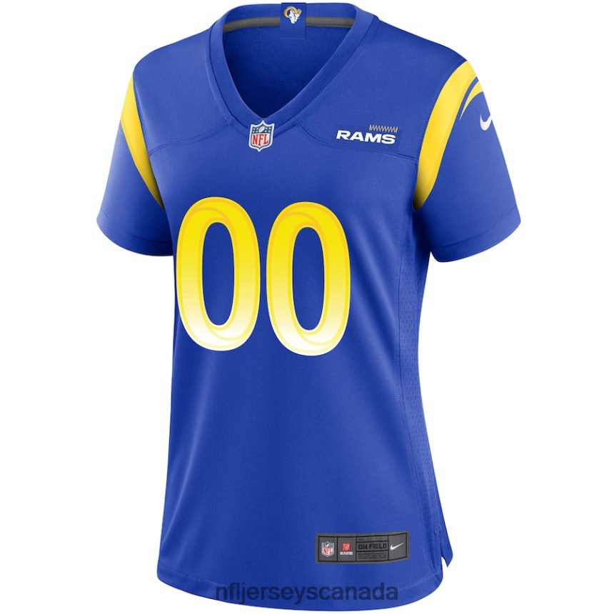 Women Nike Los Angeles Rams Royal Custom Game Jersey Clothing NFL TBXFR61109