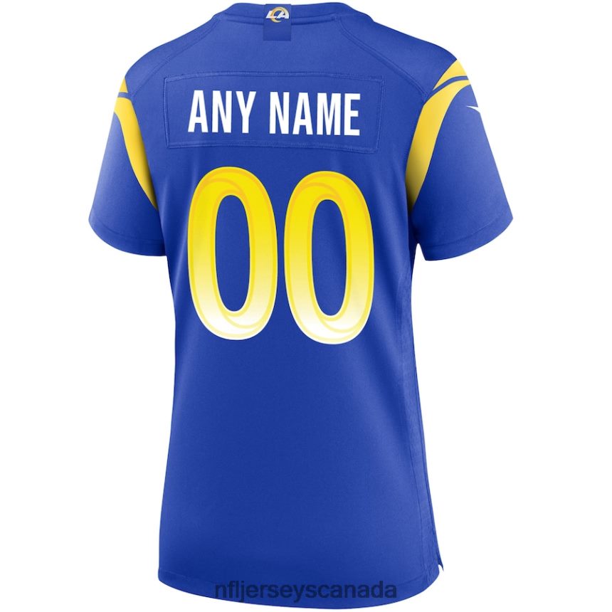 Women Nike Los Angeles Rams Royal Custom Game Jersey Clothing NFL TBXFR61109