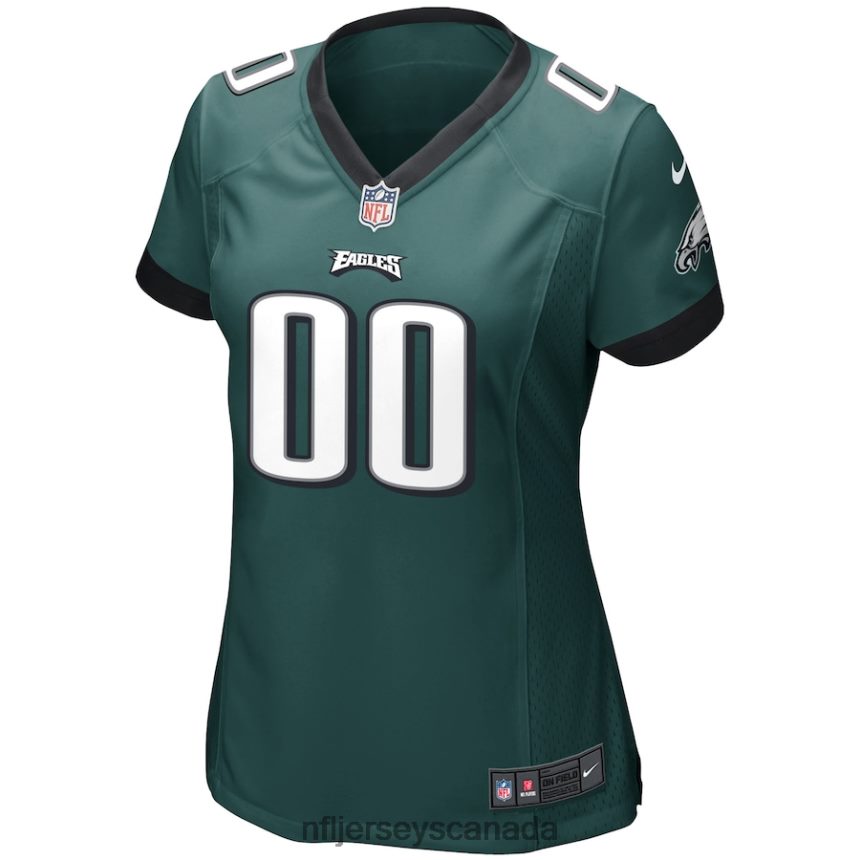 Women Nike Midnight Green Philadelphia Eagles Custom Game Jersey Clothing NFL TBXFR6428