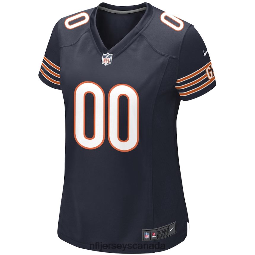 Women Nike Navy Chicago Bears Custom Game Jersey Clothing NFL TBXFR6821