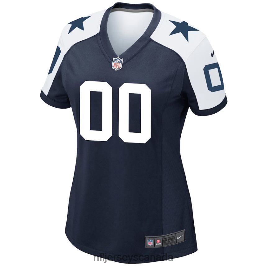 Women Nike Navy Dallas Cowboys Alternate Custom Game Jersey Clothing NFL TBXFR6476