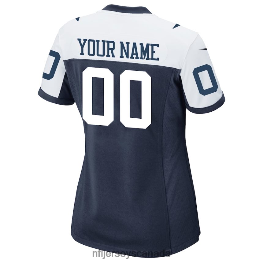 Women Nike Navy Dallas Cowboys Alternate Custom Game Jersey Clothing NFL TBXFR6476