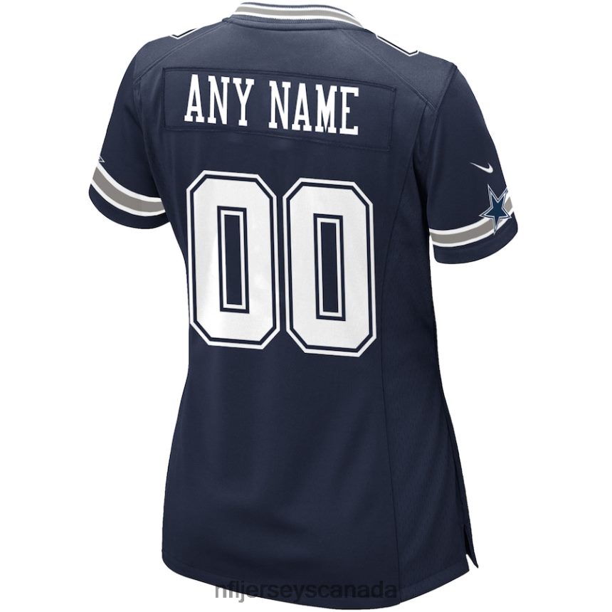 Women Nike Navy Dallas Cowboys Custom Game Jersey Clothing NFL TBXFR6416