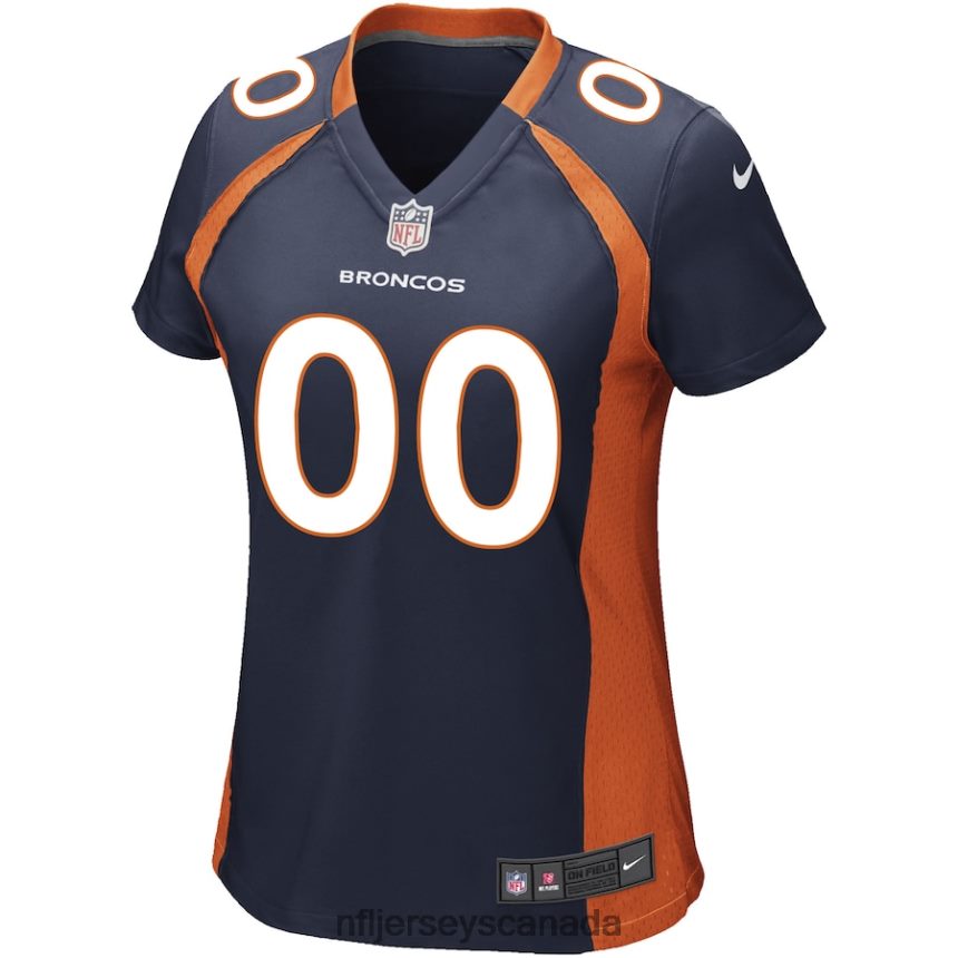 Women Nike Navy Denver Broncos Alternate Custom Game Jersey Clothing NFL TBXFR64844