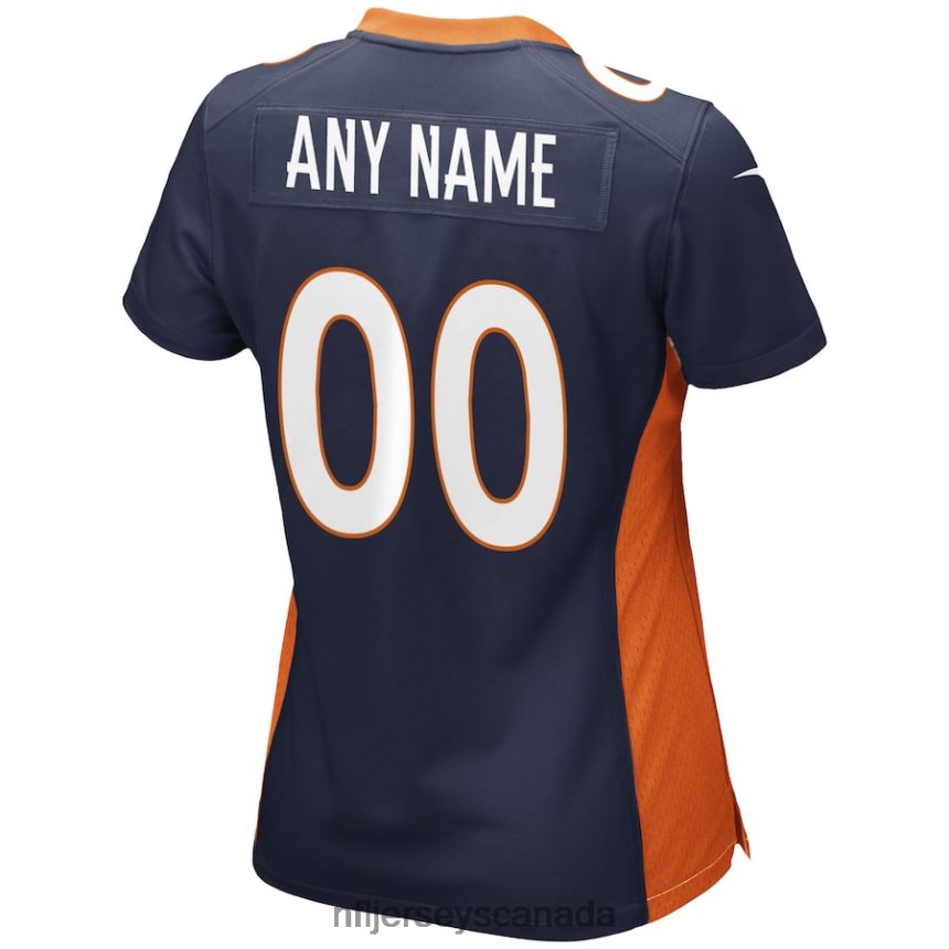 Women Nike Navy Denver Broncos Alternate Custom Game Jersey Clothing NFL TBXFR64844
