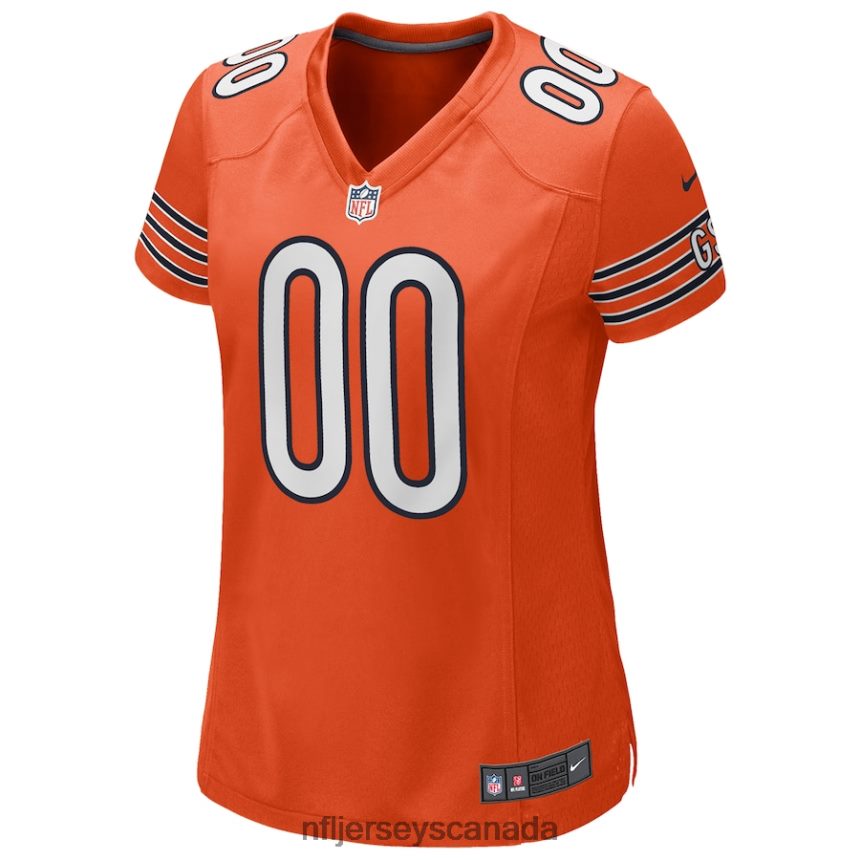 Women Nike Orange Chicago Bears Alternate Custom Game Jersey Clothing NFL TBXFR61566
