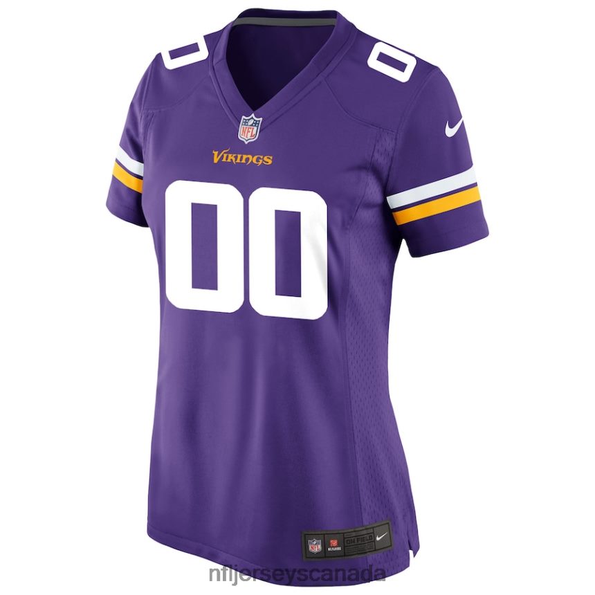 Women Nike Purple Minnesota Vikings Custom Game Jersey Clothing NFL TBXFR61268