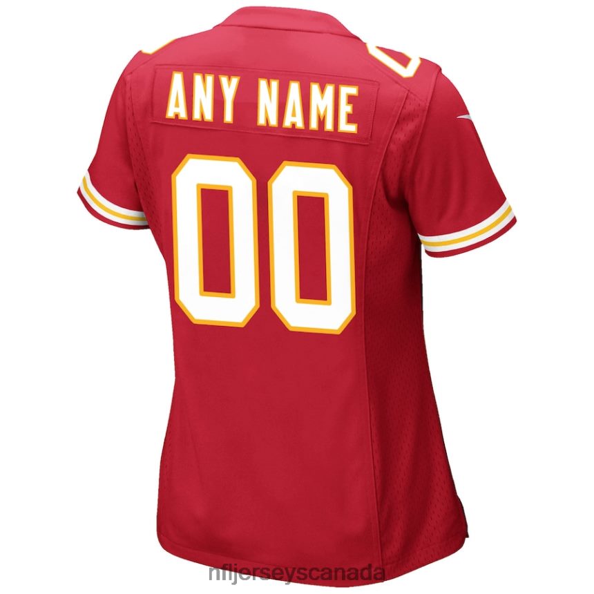 Women Nike Red Kansas City Chiefs Custom Game Jersey Clothing NFL TBXFR6237