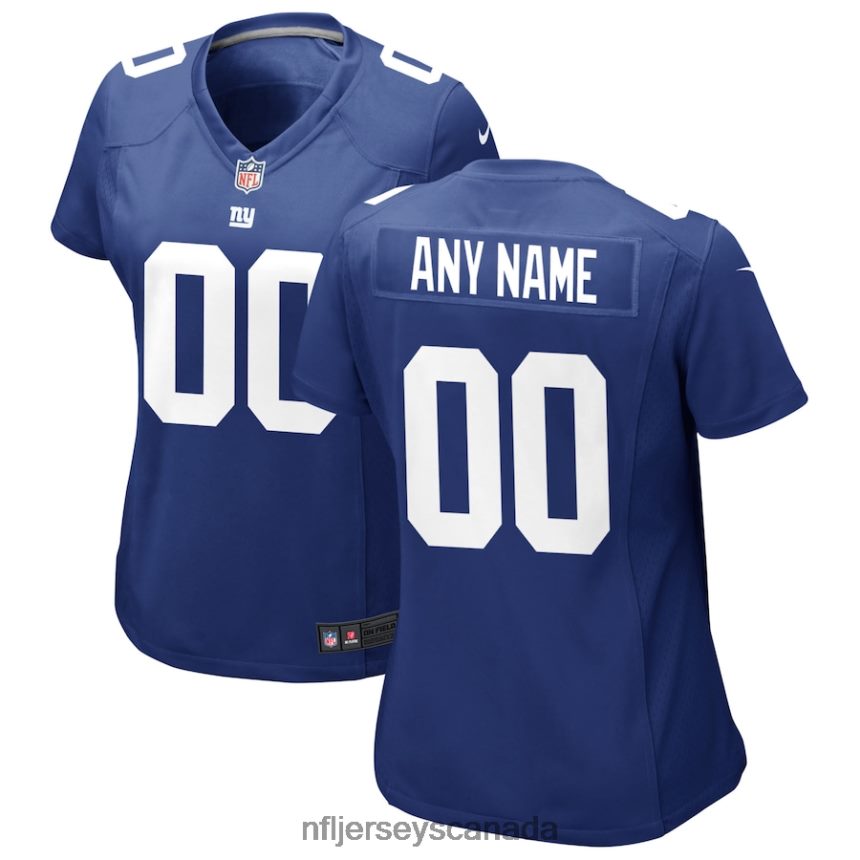 Women Nike Royal New York Giants Custom Jersey Clothing NFL TBXFR61223