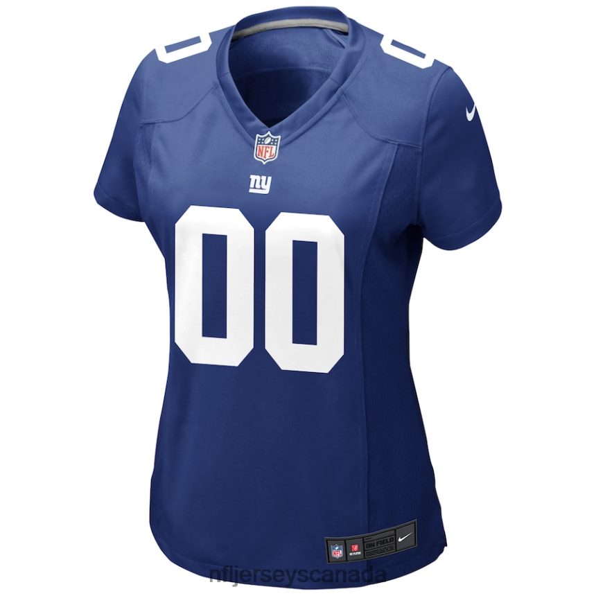 Women Nike Royal New York Giants Custom Jersey Clothing NFL TBXFR61223