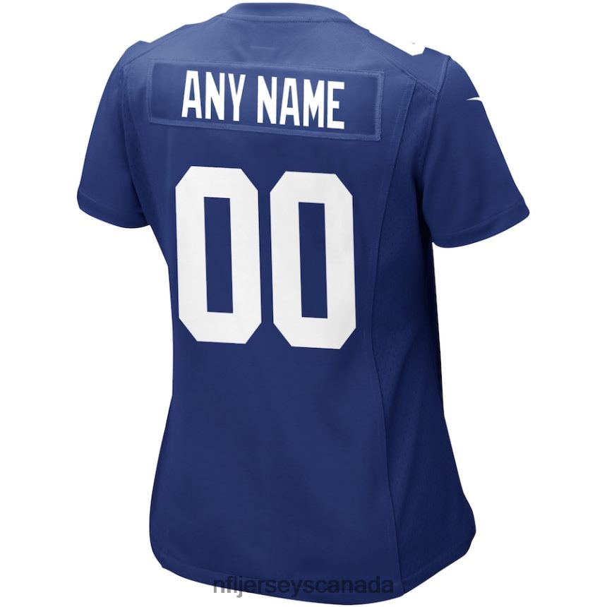 Women Nike Royal New York Giants Custom Jersey Clothing NFL TBXFR61223