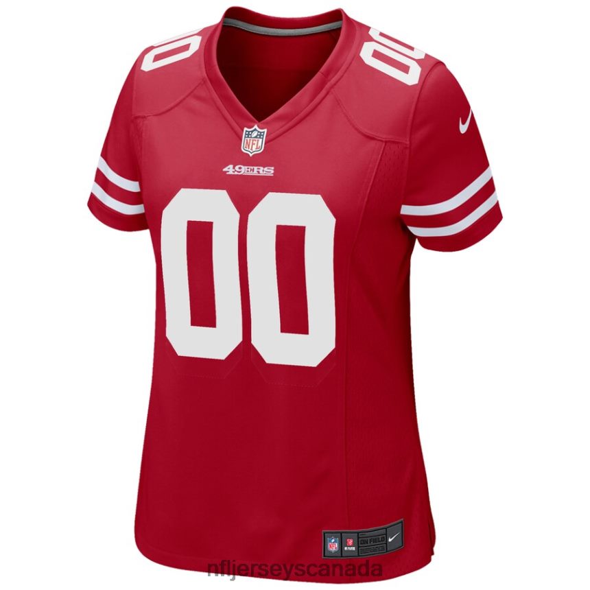 Women Nike Scarlet San Francisco 49ers Custom Game Jersey Clothing NFL TBXFR61423
