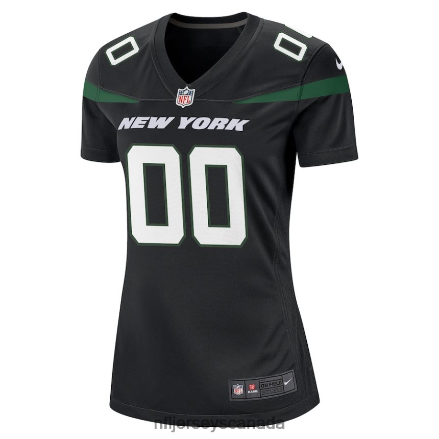 Women Nike Stealth Black New York Jets Alternate Custom Game Jersey Clothing NFL TBXFR6855