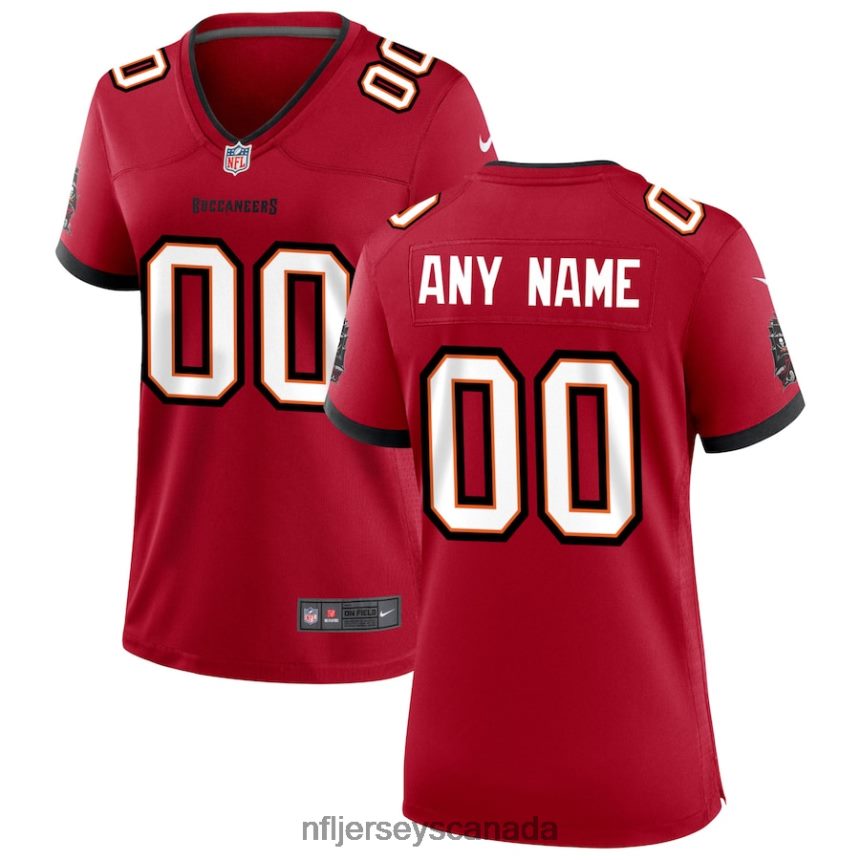 Women Nike Tampa Bay Buccaneers Red Custom Game Jersey Clothing NFL TBXFR62505