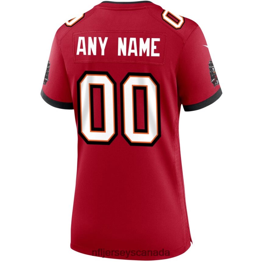 Women Nike Tampa Bay Buccaneers Red Custom Game Jersey Clothing NFL TBXFR62505