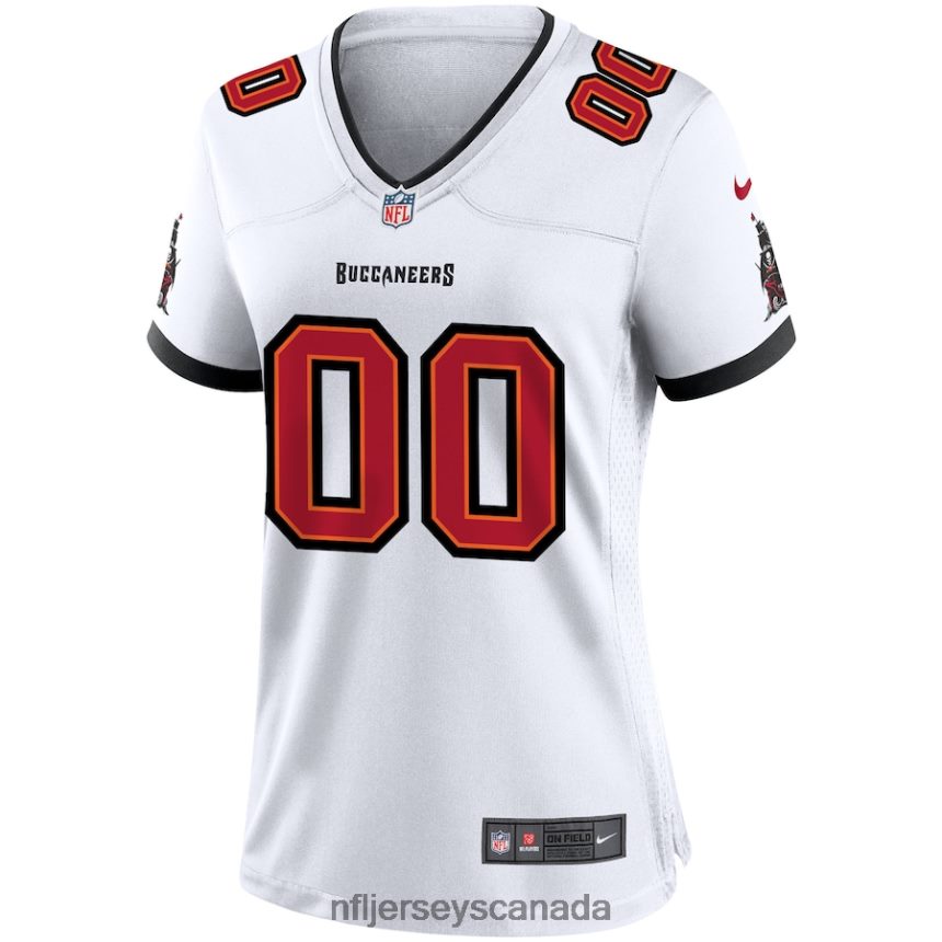Women Nike Tampa Bay Buccaneers White Custom Game Jersey Clothing NFL TBXFR6789