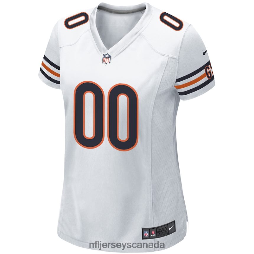Women Nike White Chicago Bears Custom Game Jersey Clothing NFL TBXFR61672