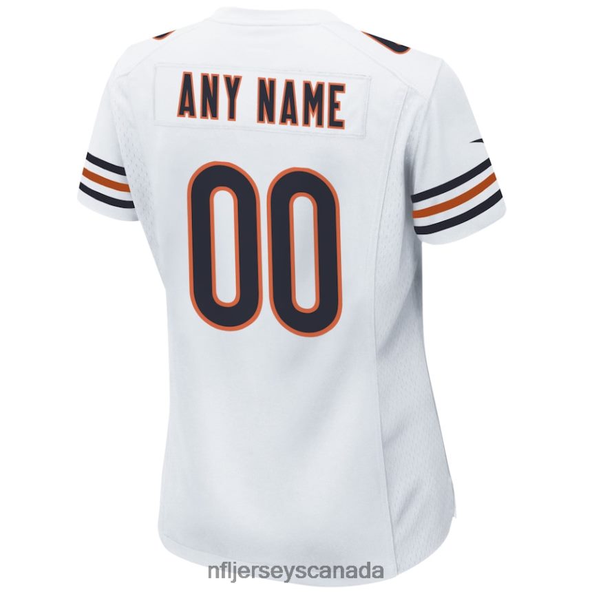 Women Nike White Chicago Bears Custom Game Jersey Clothing NFL TBXFR61672