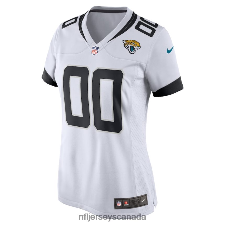 Women Nike White Jacksonville Jaguars Custom Game Jersey Clothing NFL TBXFR62950