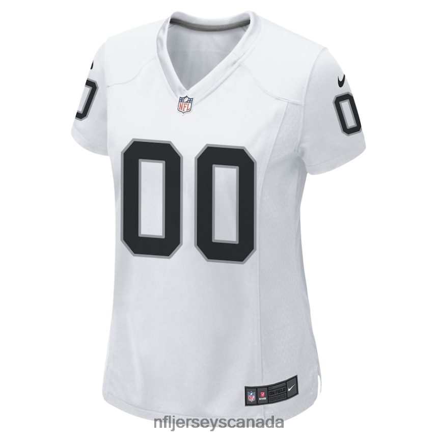 Women Nike White Las Vegas Raiders Custom Game Jersey Clothing NFL TBXFR61123