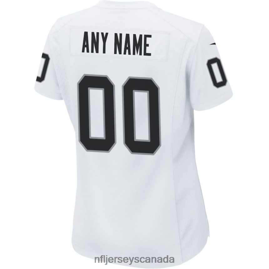 Women Nike White Las Vegas Raiders Custom Game Jersey Clothing NFL TBXFR61123