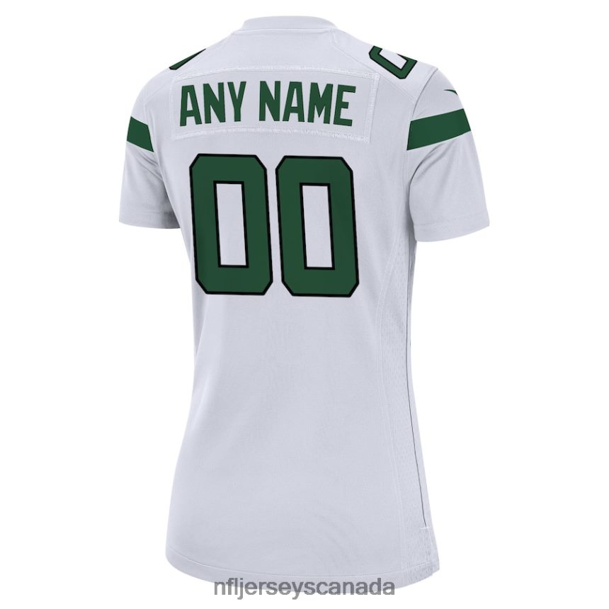 Women Nike White New York Jets Custom Game Jersey Clothing NFL TBXFR62725