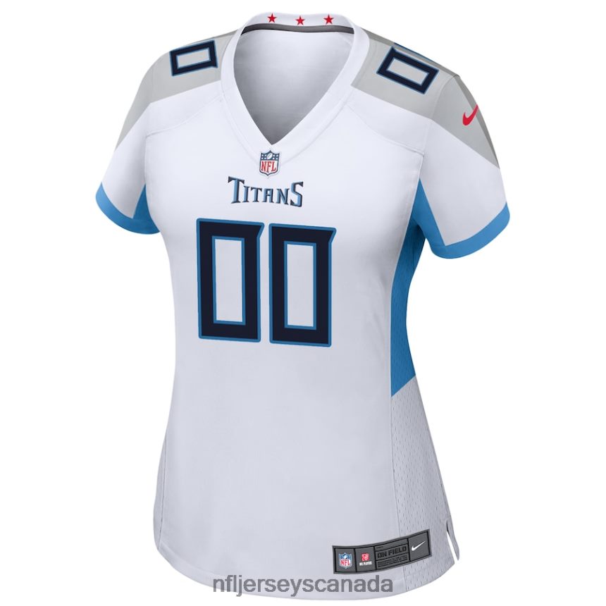 Women Nike White Tennessee Titans Custom Game Jersey Clothing NFL TBXFR64985