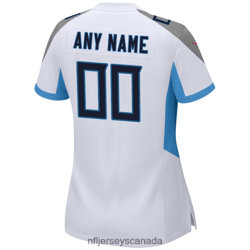 Women Nike White Tennessee Titans Custom Game Jersey Clothing NFL TBXFR64985