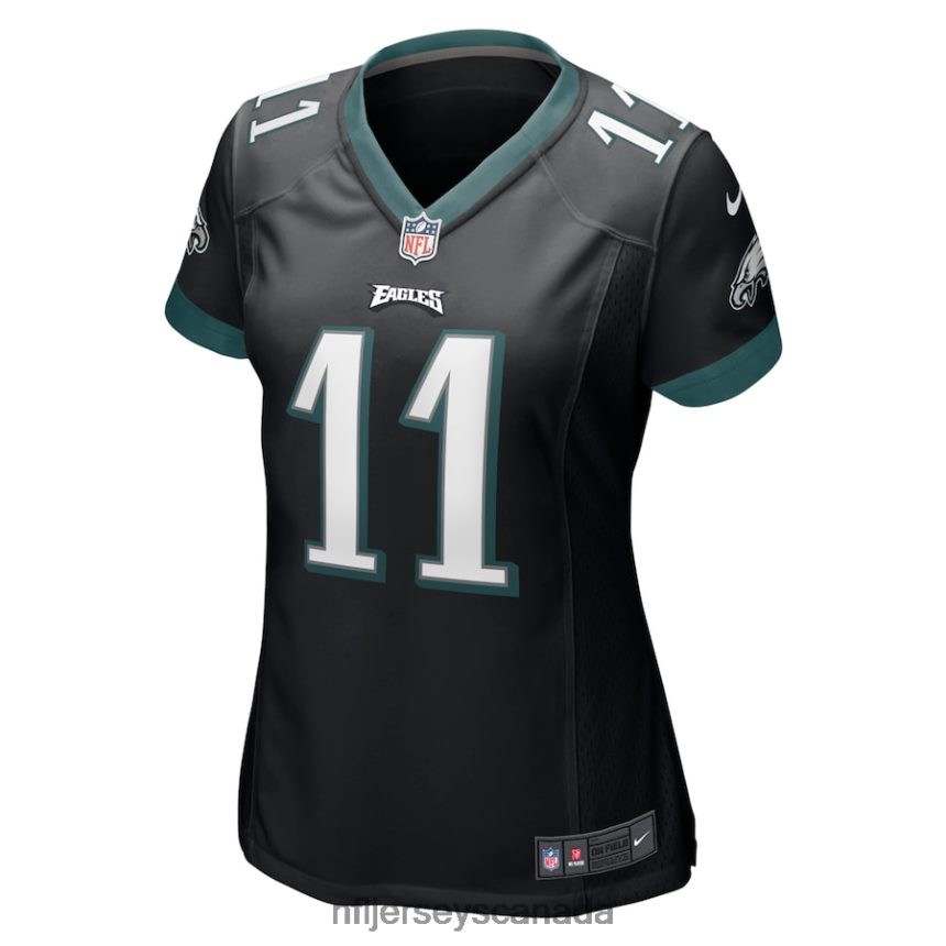 Women Philadelphia Eagles AJ Brown Nike Black Player Game Jersey Clothing NFL TBXFR6692