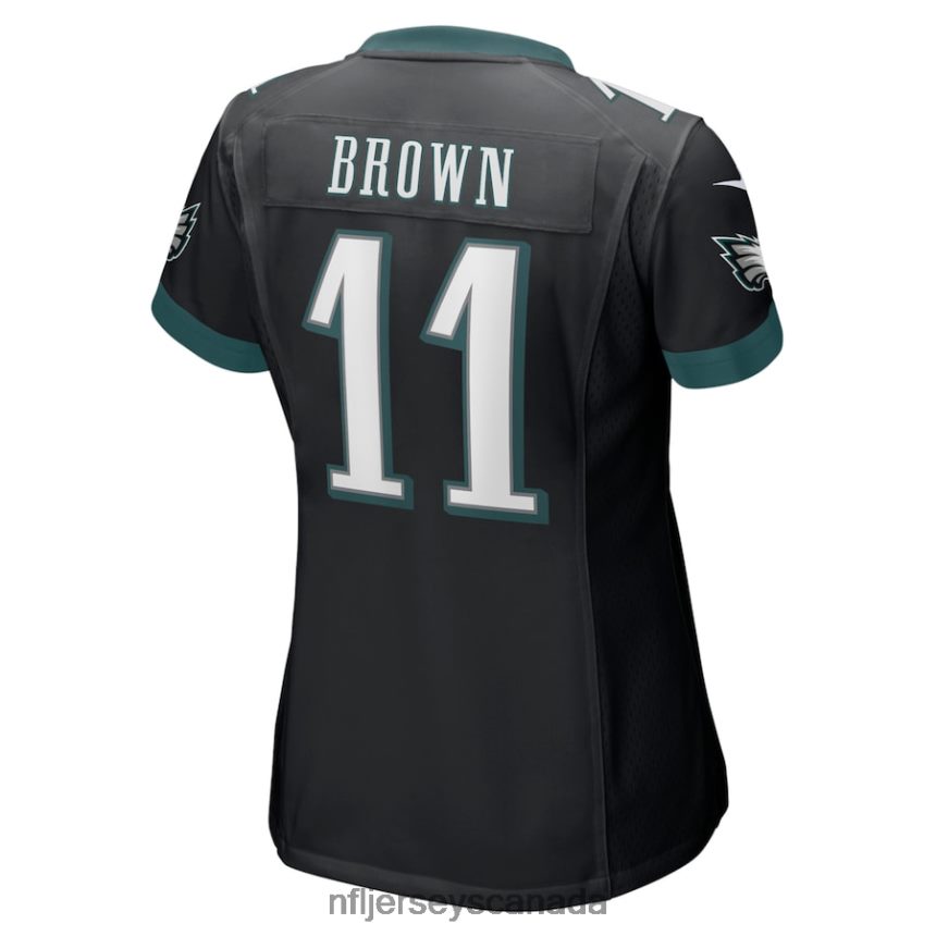 Women Philadelphia Eagles AJ Brown Nike Black Player Game Jersey Clothing NFL TBXFR6692