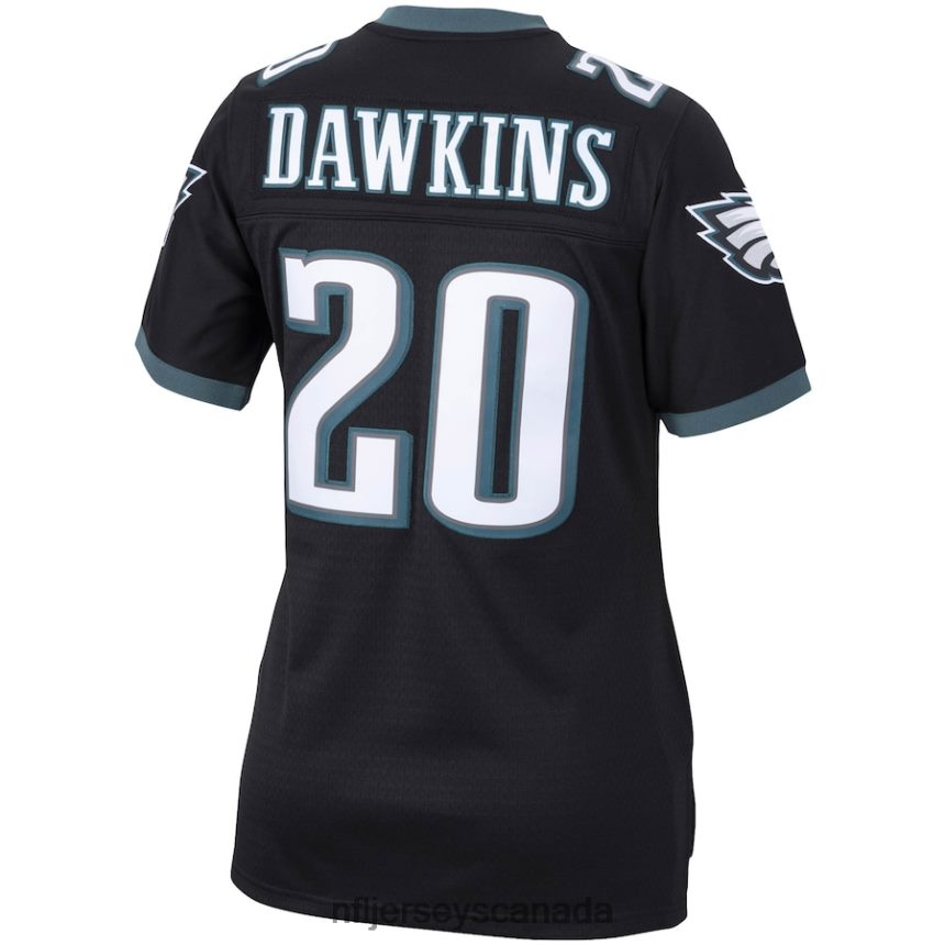 Women Philadelphia Eagles Brian Dawkins Mitchell  Ness Black Legacy Replica Team Jersey Clothing NFL TBXFR61639