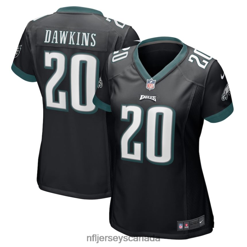 Women Philadelphia Eagles Brian Dawkins Nike Black Retired Player Jersey Clothing NFL TBXFR62219