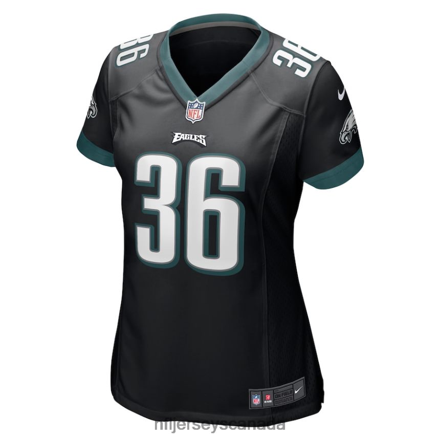 Women Philadelphia Eagles Brian Westbrook Nike Black Retired Game Jersey Clothing NFL TBXFR64800