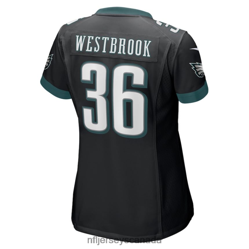 Women Philadelphia Eagles Brian Westbrook Nike Black Retired Game Jersey Clothing NFL TBXFR64800