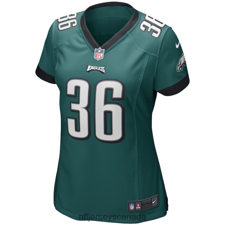 Women Philadelphia Eagles Brian Westbrook Nike Midnight Green Game Retired Player Jersey Clothing NFL TBXFR64674