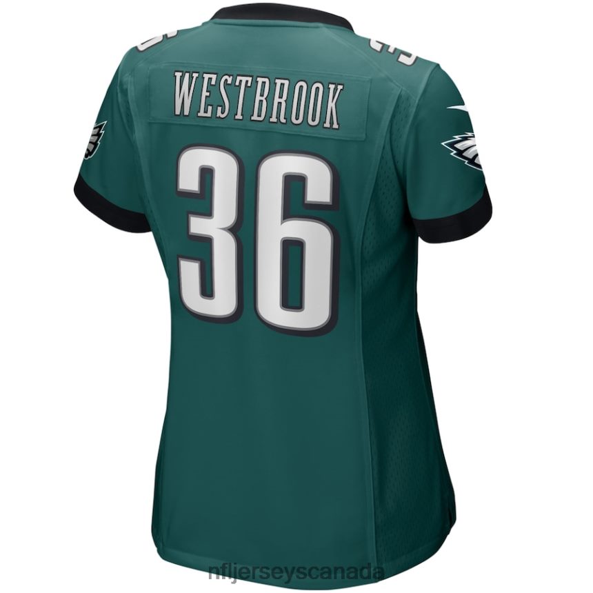 Women Philadelphia Eagles Brian Westbrook Nike Midnight Green Game Retired Player Jersey Clothing NFL TBXFR64674