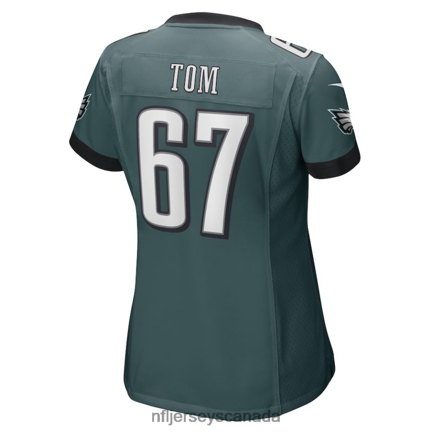 Women Philadelphia Eagles Cameron Tom Nike Midnight Green Game Player Jersey Clothing NFL TBXFR65799