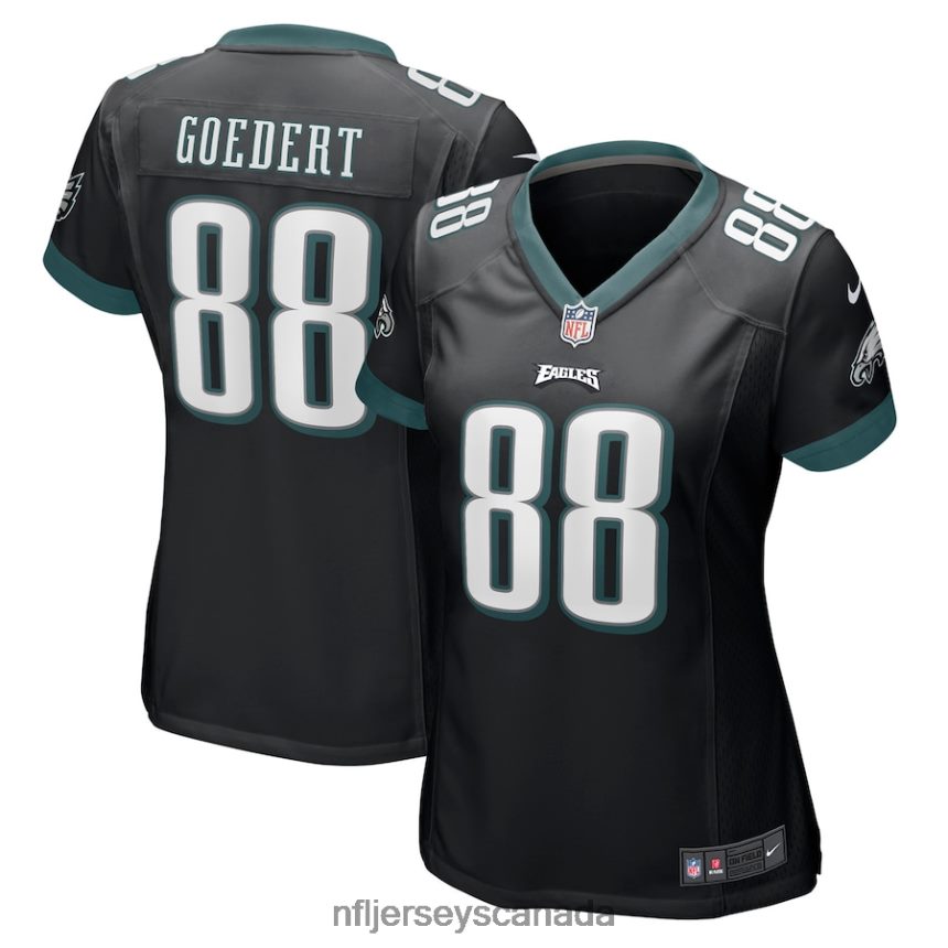 Women Philadelphia Eagles Dallas Goedert Nike Black Game Jersey Clothing NFL TBXFR61407