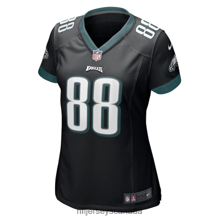 Women Philadelphia Eagles Dallas Goedert Nike Black Game Jersey Clothing NFL TBXFR61407