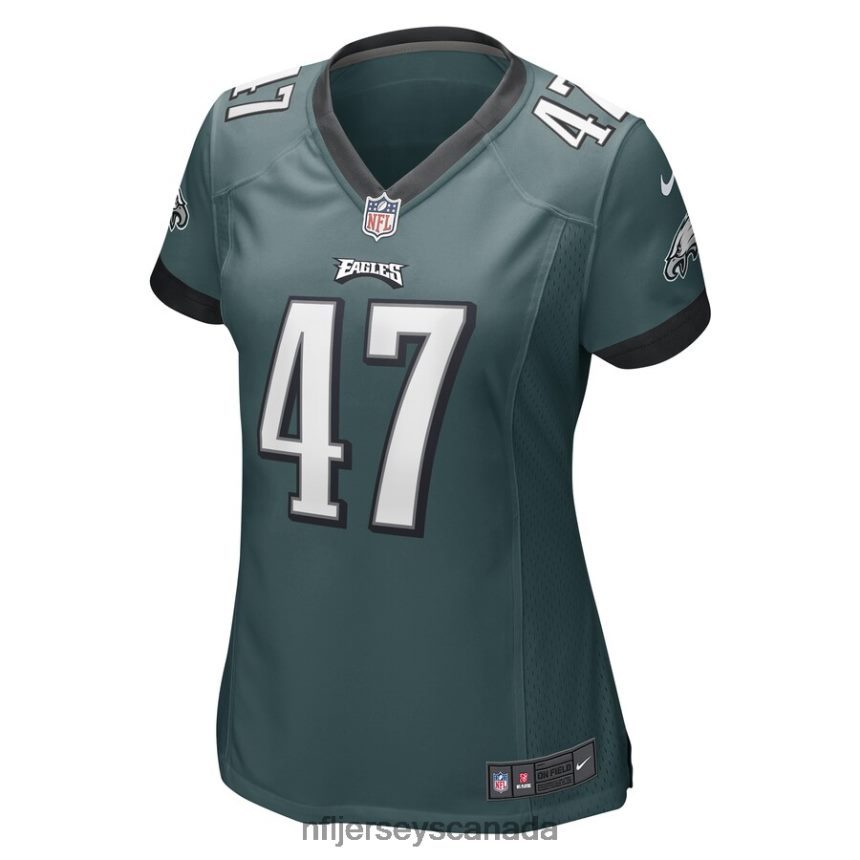 Women Philadelphia Eagles Dalton Keene Nike Midnight Green Game Player Jersey Clothing NFL TBXFR66546