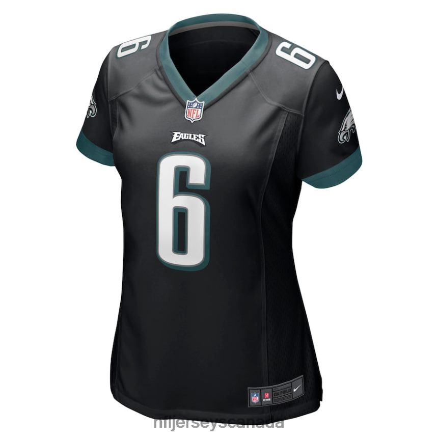 Women Philadelphia Eagles DeVonta Smith Nike Black Game Jersey Clothing NFL TBXFR6656