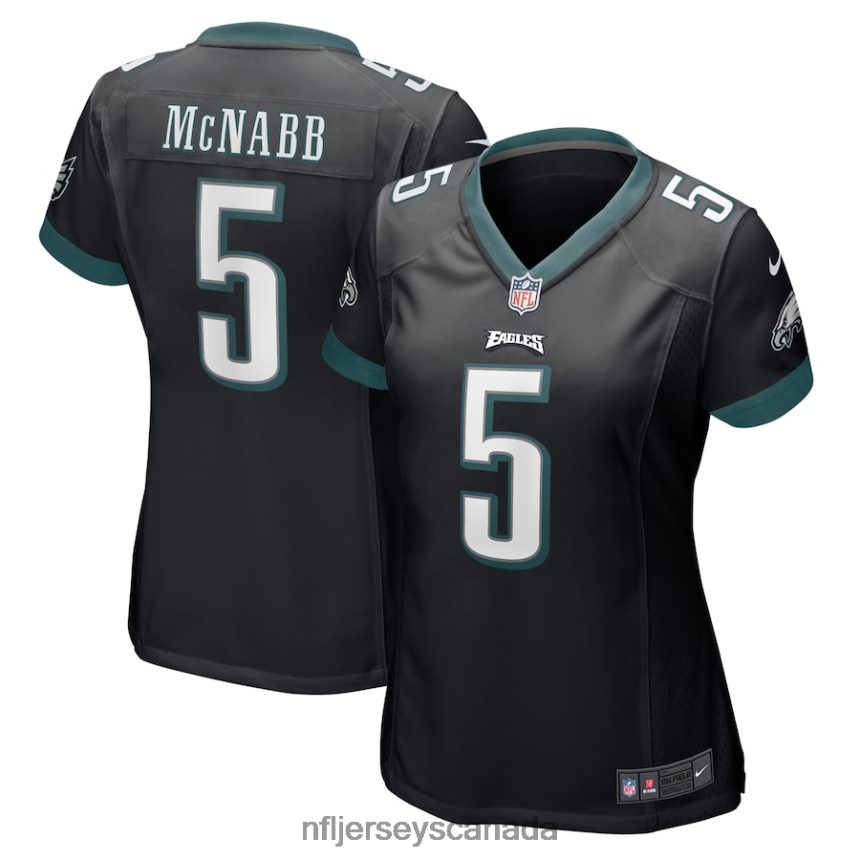 Women Philadelphia Eagles Donovan McNabb Nike Black Retired Player Jersey Clothing NFL TBXFR64540