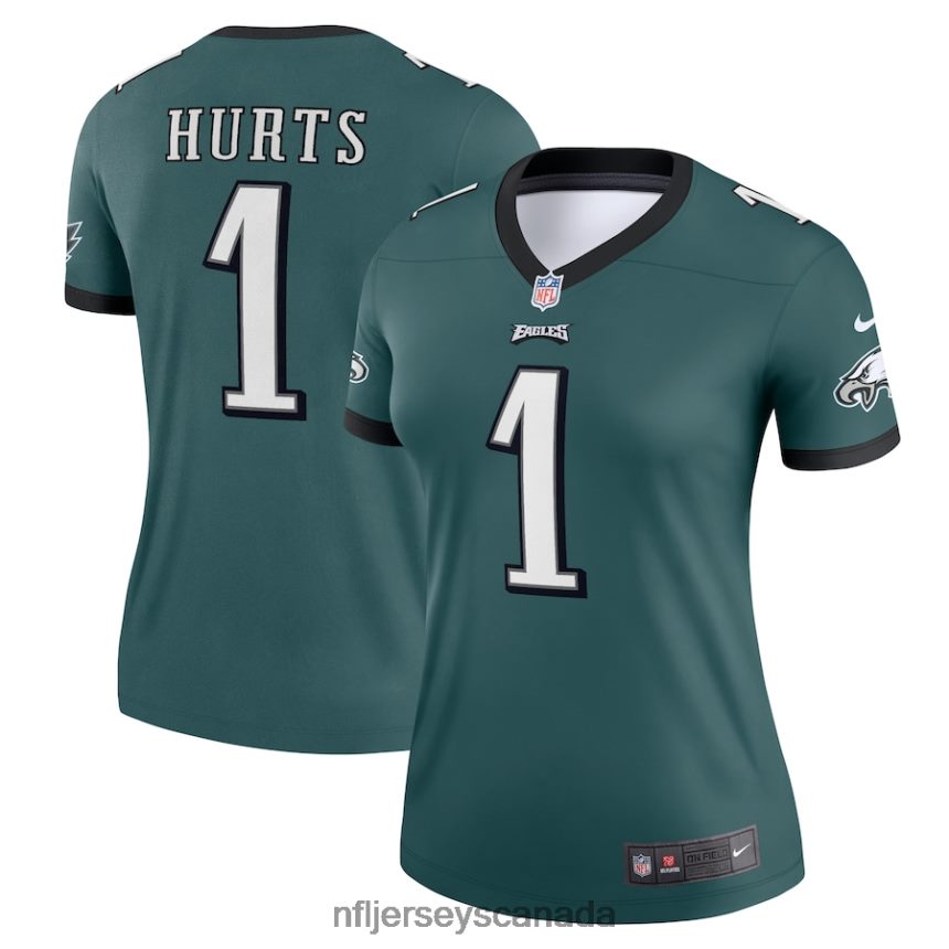 Women Philadelphia Eagles Jalen Hurts Nike Midnight Green Legend Jersey Clothing NFL TBXFR61592