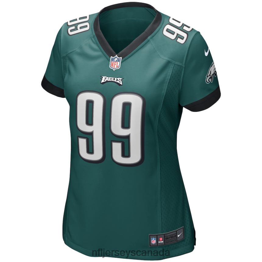Women Philadelphia Eagles Jerome Brown Nike Midnight Green Game Retired Player Jersey Clothing NFL TBXFR67018